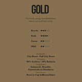 Mister Barish infokaart koffiebonen GOLD