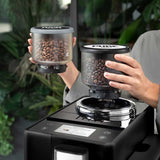 De'Longhi Rivelia koffiemachine Onyx Black - verwisselen bonencontainers