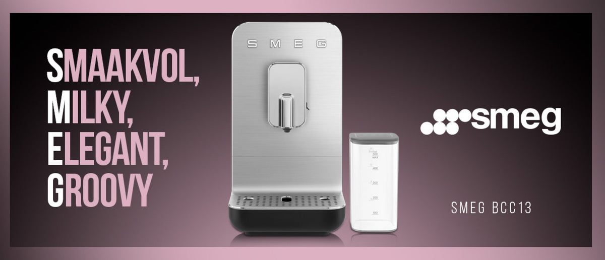 Smeg BCC13: instellen, melksysteem reinigen en de juiste bonen