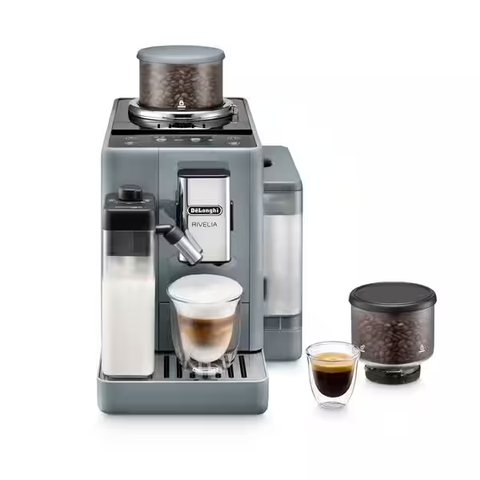 De'Longhi Rivelia Pebble Grey met €33 gratis koffie